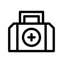 medical box icon or logo isolated sign symbol vector illustration - high quality black style vector icons
