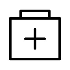 Obraz premium medical box icon or logo isolated sign symbol vector illustration - high quality black style vector icons 