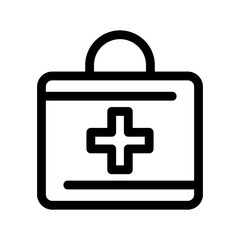 medical box icon or logo isolated sign symbol vector illustration - high quality black style vector icons
