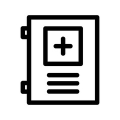 Fototapeta premium medical report icon or logo isolated sign symbol vector illustration - high quality black style vector icons 