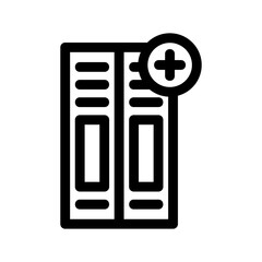 medical report icon or logo isolated sign symbol vector illustration - high quality black style vector icons
