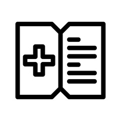 Obraz premium medical report icon or logo isolated sign symbol vector illustration - high quality black style vector icons 