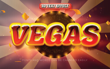 Vegas shiny 3d editable text effect style