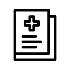 Obraz premium medical report icon or logo isolated sign symbol vector illustration - high quality black style vector icons 
