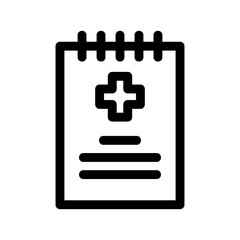 Obraz premium medical report icon or logo isolated sign symbol vector illustration - high quality black style vector icons 