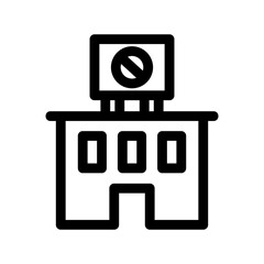 pharmacy store icon or logo isolated sign symbol vector illustration - high quality black style vector icons
