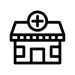 pharmacy store icon or logo isolated sign symbol vector illustration - high quality black style vector icons
