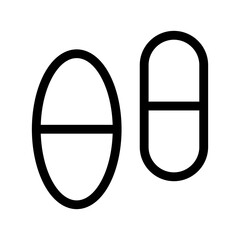 Obraz premium pill icon or logo isolated sign symbol vector illustration - high quality black style vector icons 