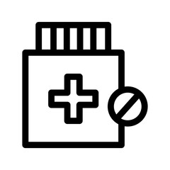 Obraz premium pill icon or logo isolated sign symbol vector illustration - high quality black style vector icons 