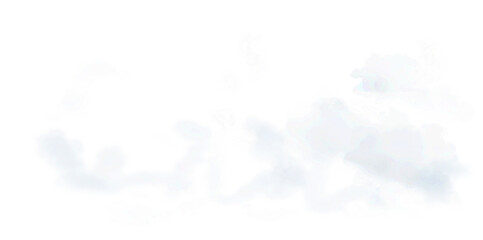 Realistic white cloud