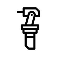 tooth drill icon or logo isolated sign symbol vector illustration - high quality black style vector icons
