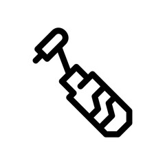 tooth drill icon or logo isolated sign symbol vector illustration - high quality black style vector icons
