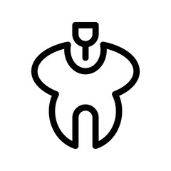 tooth drill icon or logo isolated sign symbol vector illustration - high quality black style vector icons
