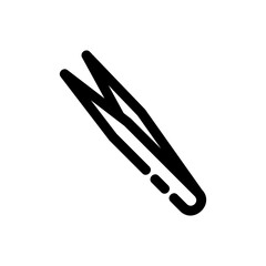 Obraz premium tweezers icon or logo isolated sign symbol vector illustration - high quality black style vector icons 