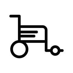 wheelchair icon or logo isolated sign symbol vector illustration - high quality black style vector icons
