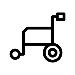 wheelchair icon or logo isolated sign symbol vector illustration - high quality black style vector icons
