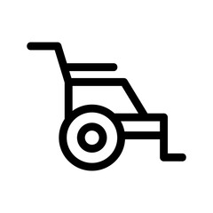 wheelchair icon or logo isolated sign symbol vector illustration - high quality black style vector icons
