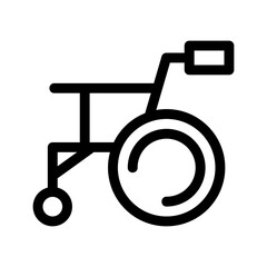 wheelchair icon or logo isolated sign symbol vector illustration - high quality black style vector icons
