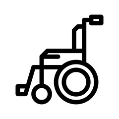 wheelchair icon or logo isolated sign symbol vector illustration - high quality black style vector icons
