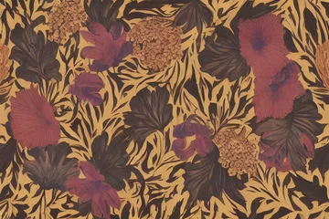 Möbelaufkleber Abstract Flower Pattern Background © zedutsenut
