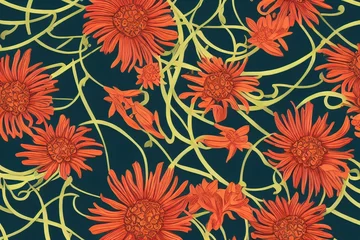 Rucksack Abstract Flower Pattern Background © zedutsenut