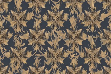 Abstract Flower Pattern Background