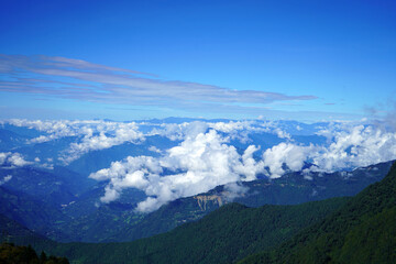 Floating Cloud in Himalayan Range of Silk Route Sikkim