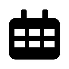 calendar icon or logo isolated sign symbol vector illustration - high quality black style vector icons
