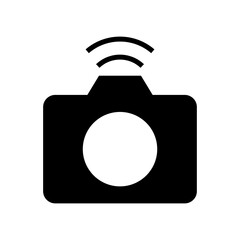camera wifi icon or logo isolated sign symbol vector illustration - high quality black style vector icons
