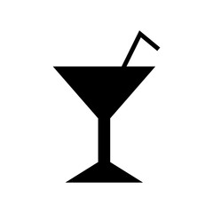 cocktail icon or logo isolated sign symbol vector illustration - high quality black style vector icons

