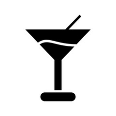 cocktail icon or logo isolated sign symbol vector illustration - high quality black style vector icons
