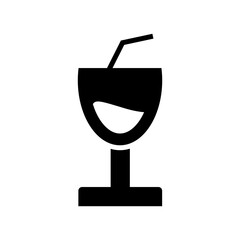 Obraz premium cocktail icon or logo isolated sign symbol vector illustration - high quality black style vector icons 