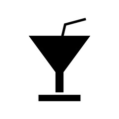 cocktail icon or logo isolated sign symbol vector illustration - high quality black style vector icons
