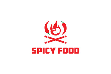 Healthy food logo template. Restaurant logo. Fast food logo. Organic food vector design. Fork, spoon, and leaves logotype