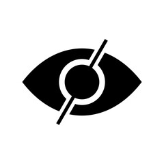 Password Is Not Visible icon or logo isolated sign symbol vector illustration - high quality black style vector icons
