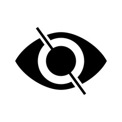 Password Is Not Visible icon or logo isolated sign symbol vector illustration - high quality black style vector icons
