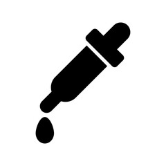 dropper icon or logo isolated sign symbol vector illustration - high quality black style vector icons
