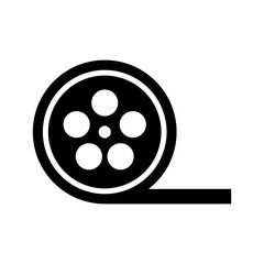 film reel icon or logo isolated sign symbol vector illustration - high quality black style vector icons
