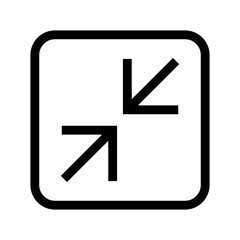 Fototapeta premium minimize icon or logo isolated sign symbol vector illustration - high quality black style vector icons 