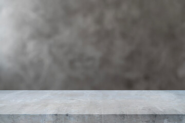Empty concrete room,Pedestal for display,Blank product stand