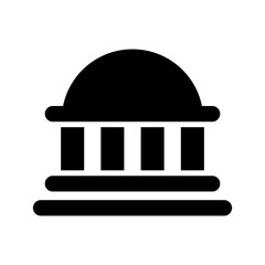 museum icon or logo isolated sign symbol vector illustration - high quality black style vector icons
