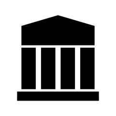 museum icon or logo isolated sign symbol vector illustration - high quality black style vector icons
