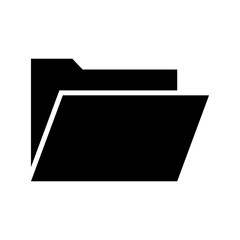 open folder icon or logo isolated sign symbol vector illustration - high quality black style vector icons
