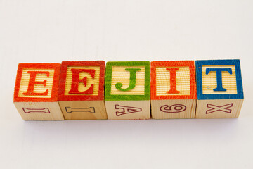 The term eejit displayed visually on a clear background with copy space