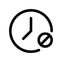 Editable countdown timer off vector icon. Part of a big icon set family. Perfect for web and app interfaces, presentations, infographics, etc