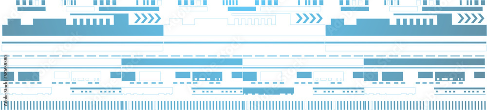 Poster abstract blue computer technology background with circuit board and circle tech.illustration for ele