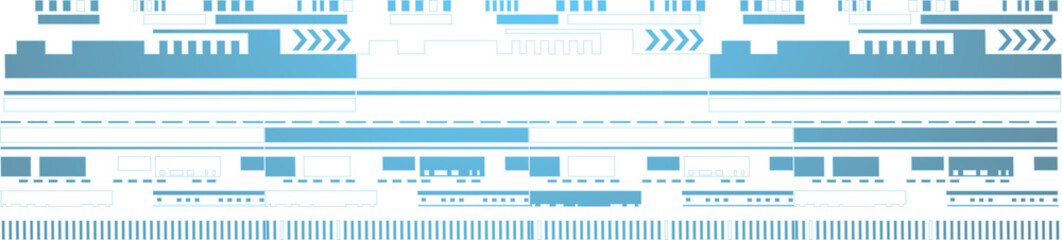 Abstract blue computer technology background with circuit board and  circle tech.illustration for elements © naito29