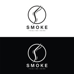 Steam Steam Logo Vector Hot Evaporating Aroma. Smell Line Illustration, Cooking Steam Icon, Steam Train, Baking, Smoking
