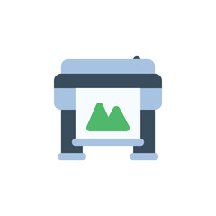 plotter vector icon. computer component icon flat style. perfect use for logo, presentation, website, and more. simple modern icon design flat style