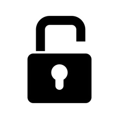 unencrypted icon or logo isolated sign symbol vector illustration - high quality black style vector icons
